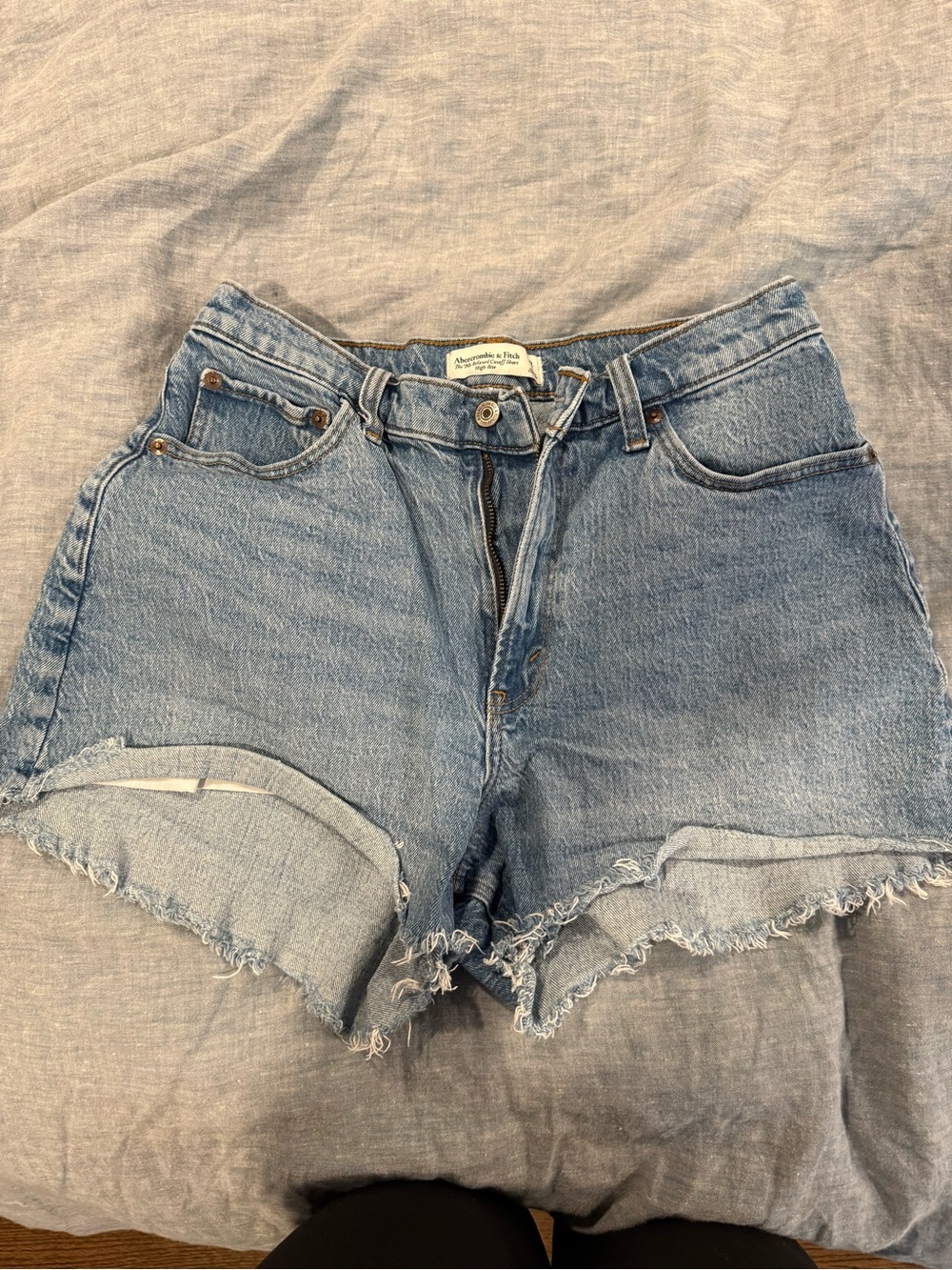 Abercrombie & Fitch Light Blue Denim Cutoff Shorts